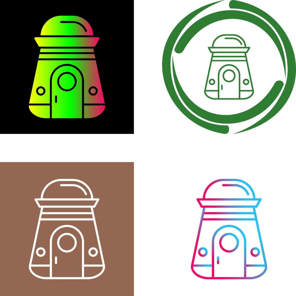 Space Capsule Icon Design vector
