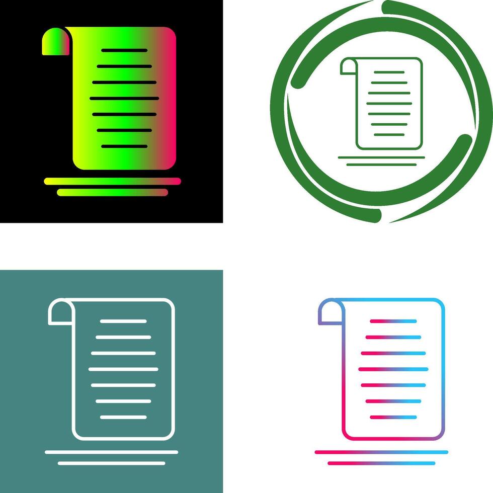 Document Icon Design vector