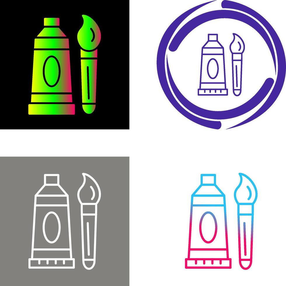 Oil Paint Icon Design vector