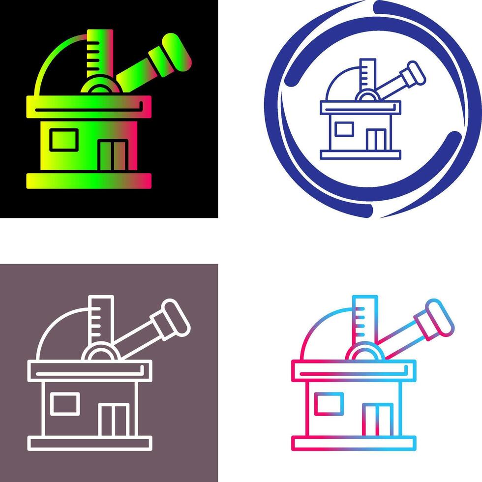 Observatory Icon Design vector