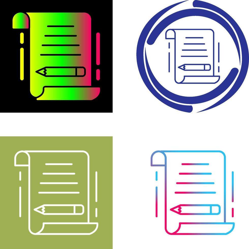 Write Icon Design vector