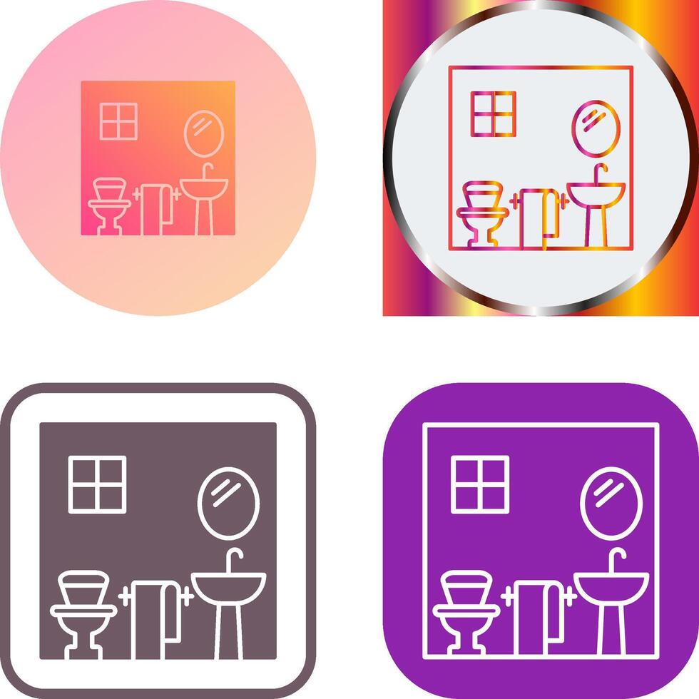 Bathroom Icon Design vector