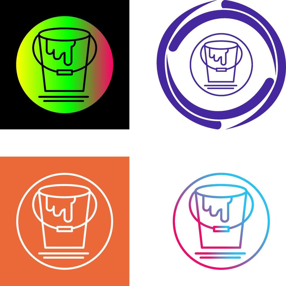 Paint Bucket Icon Design vector