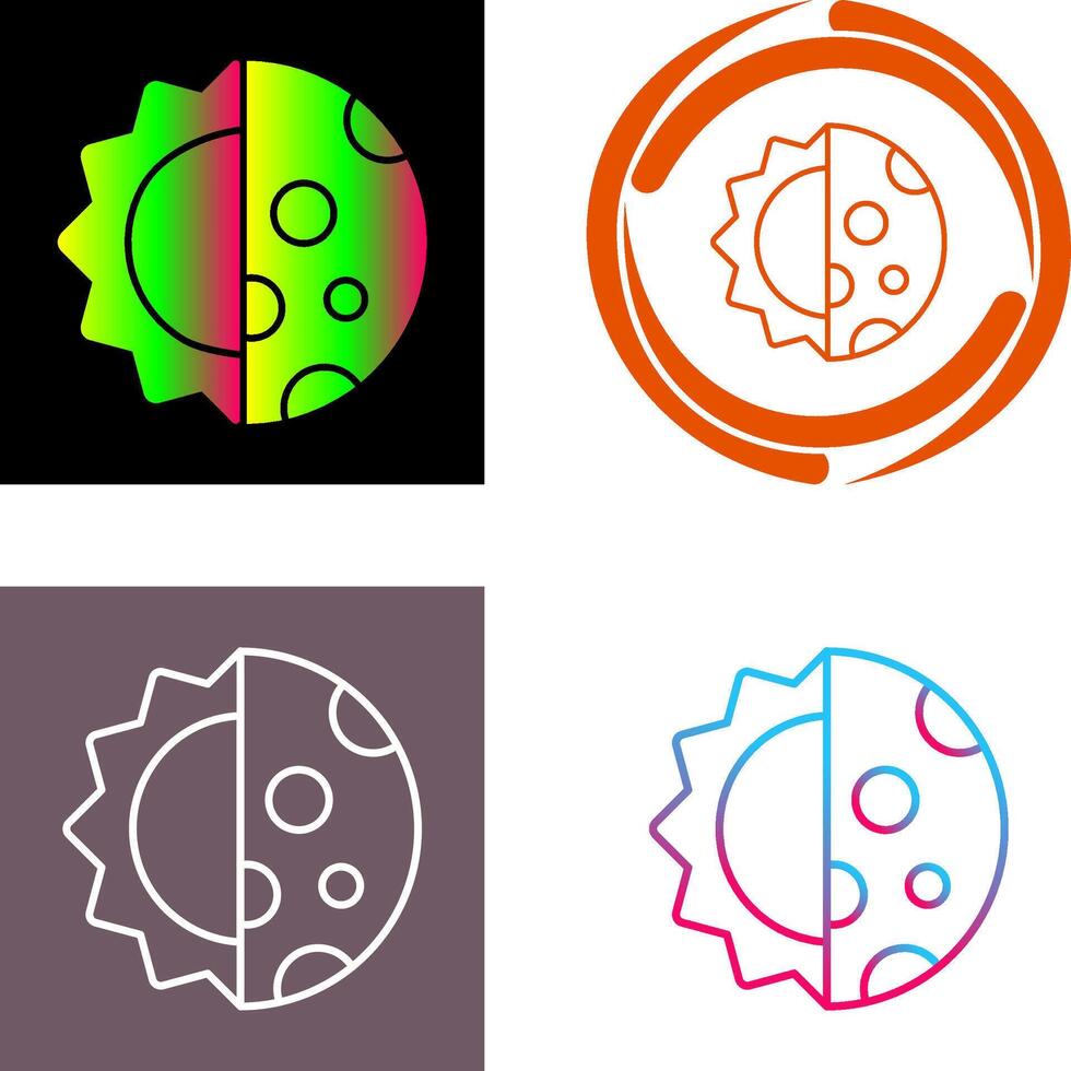Day And Nigt Icon Design vector