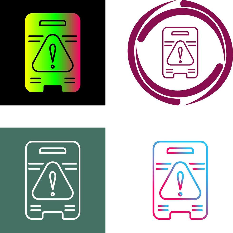 Caution Sign Icon Design vector