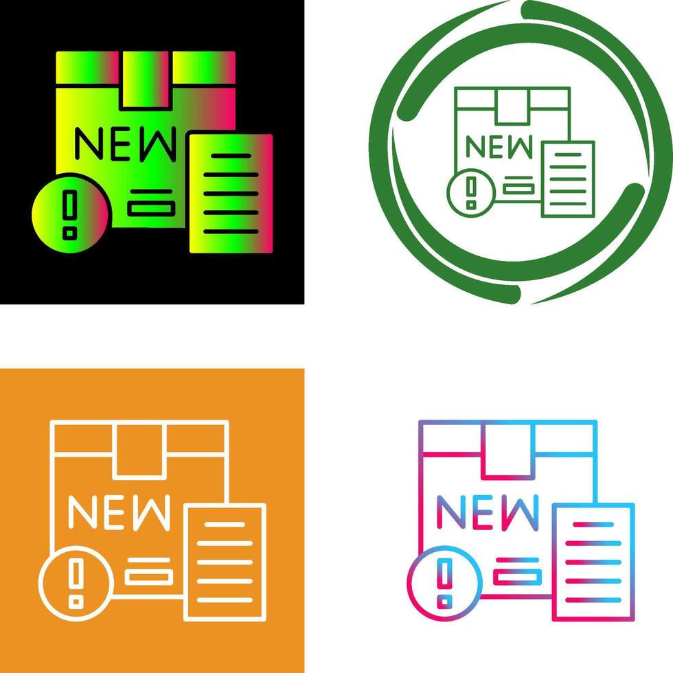 New Product Icon Design vector
