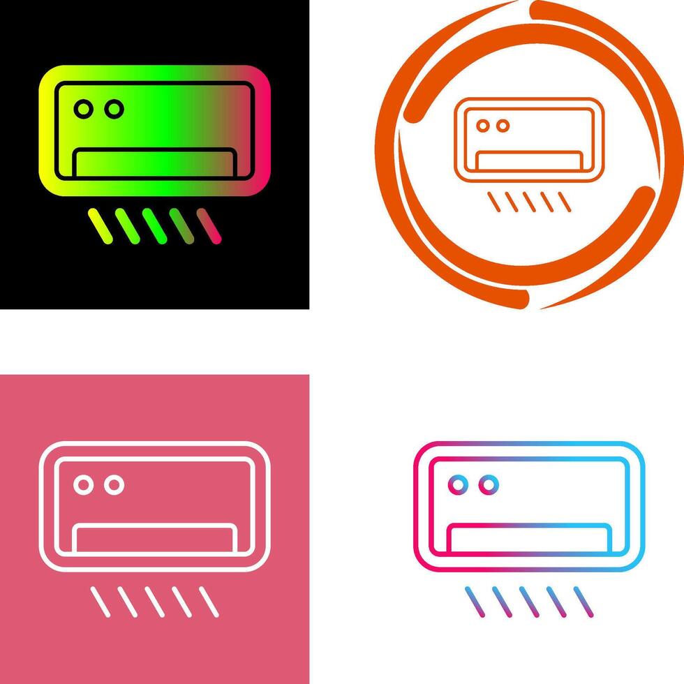 Air Conditioner Icon Design vector