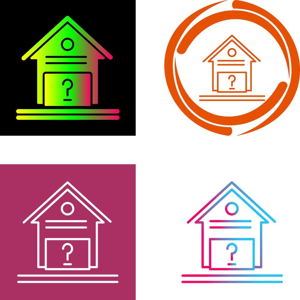 Unknown Icon Design vector