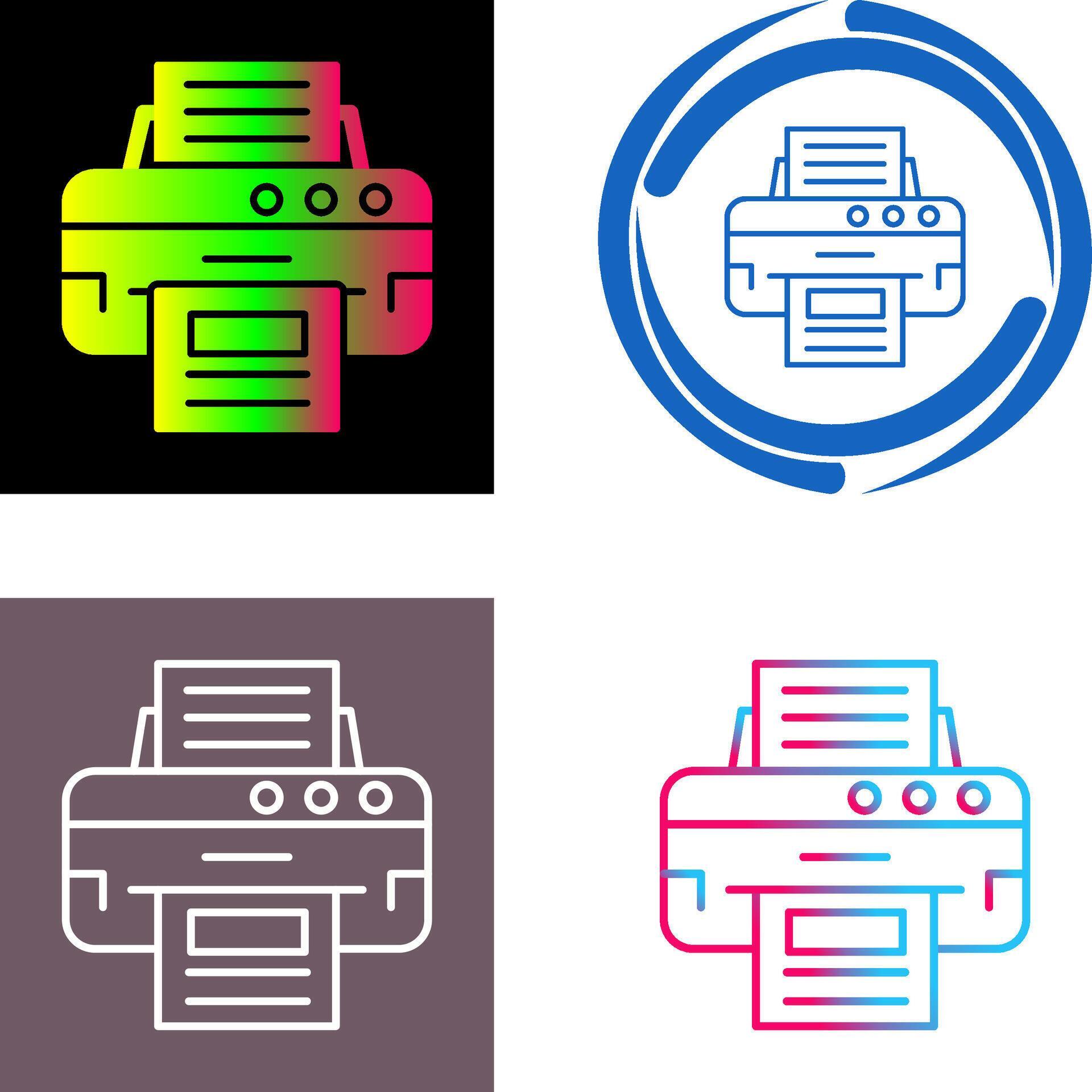 Printer Icon Design 44043640 Vector Art at Vecteezy