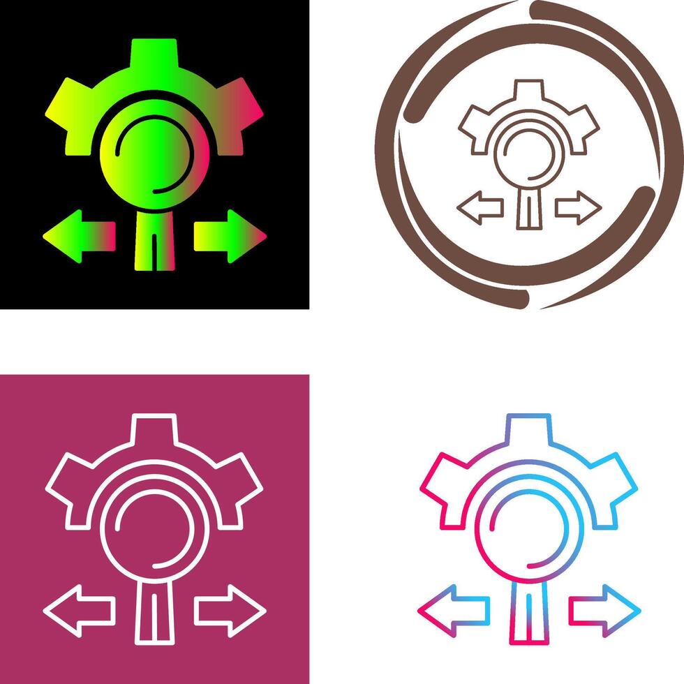 Research and Development Icon Design vector