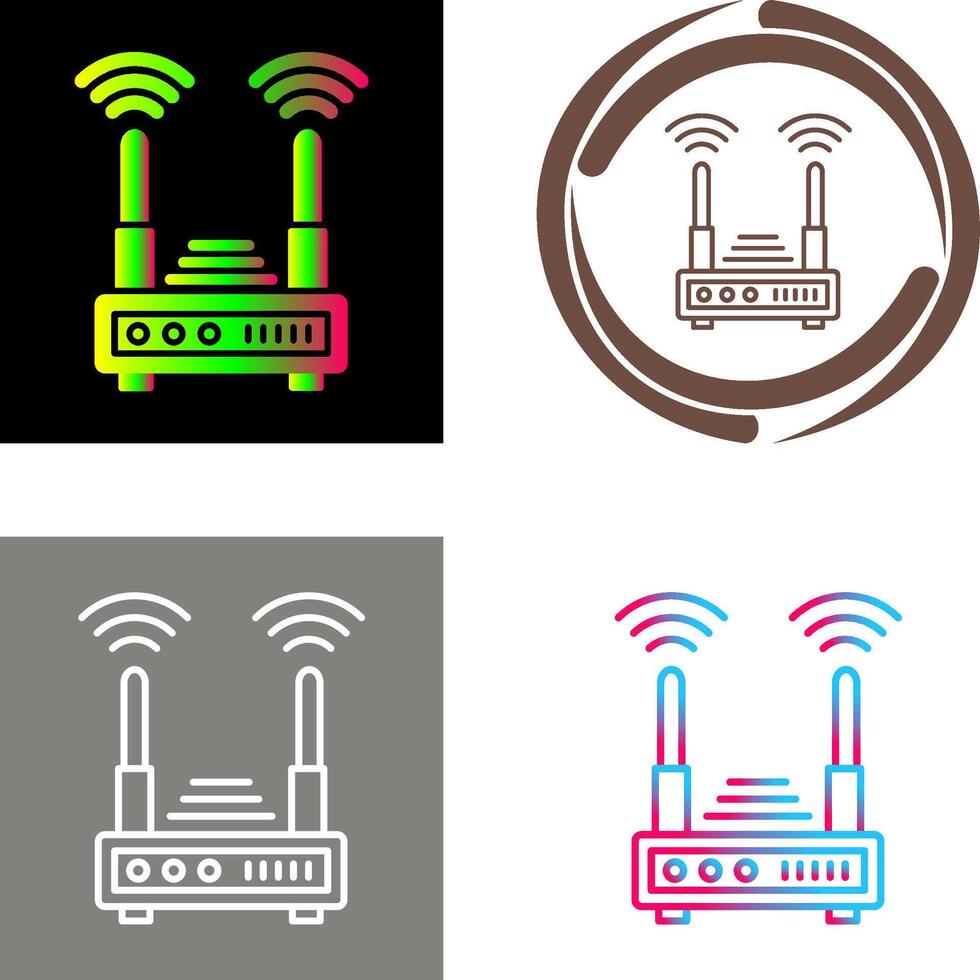 Router Icon Design vector