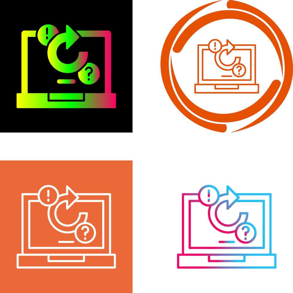 diseño de iconos de resolución de problemas vector