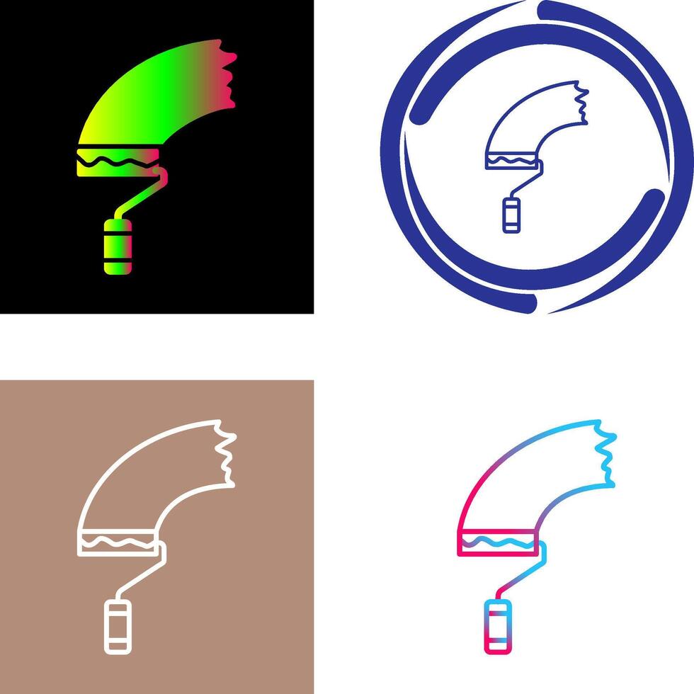 Paint Roller Icon Design vector