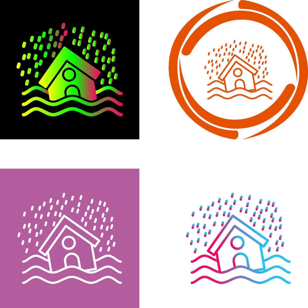 Disaster Icon Design vector