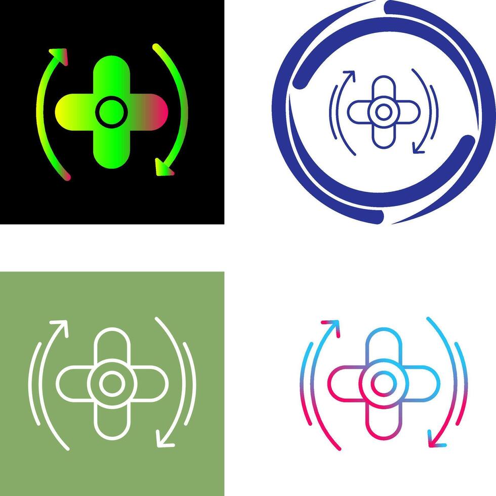 Rotate Icon Design vector