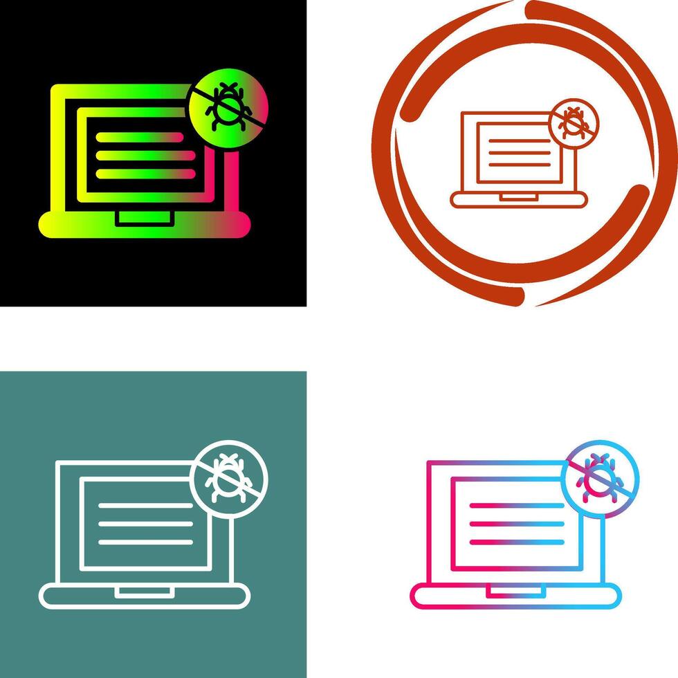 Antivirus Icon Design vector