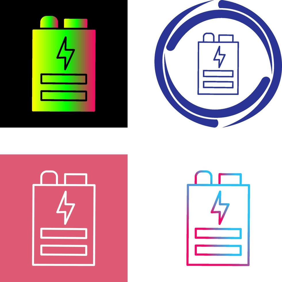 Battery Icon Design vector