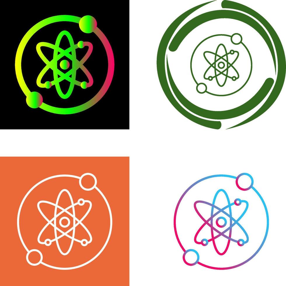 Proton Icon Design vector
