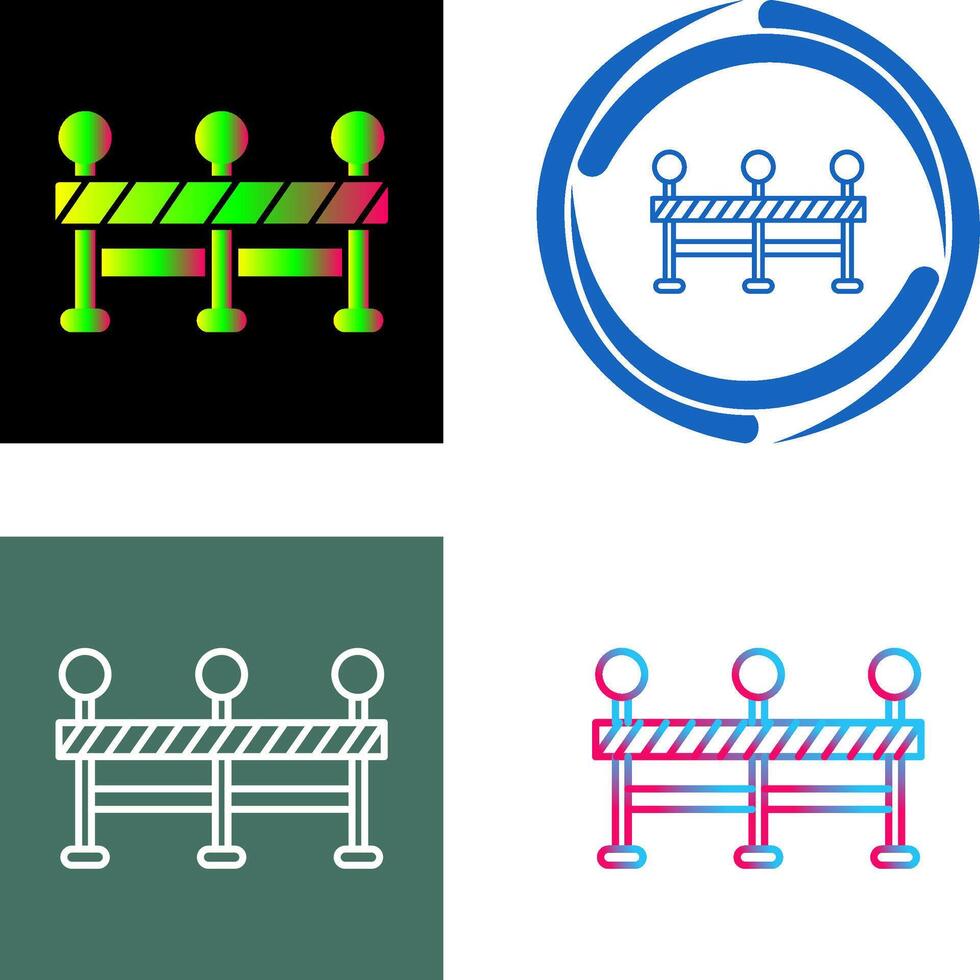 Roadblock Icon Design vector