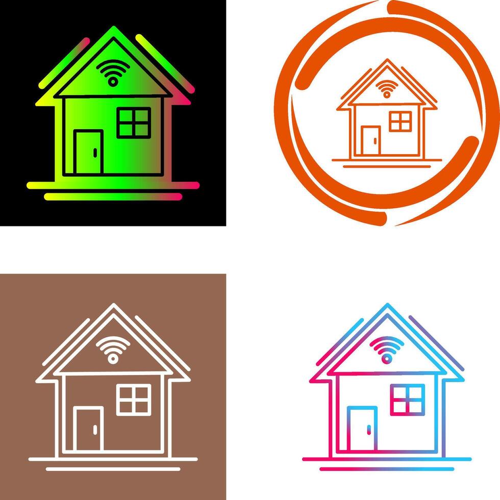 Smart Home Icon Design vector