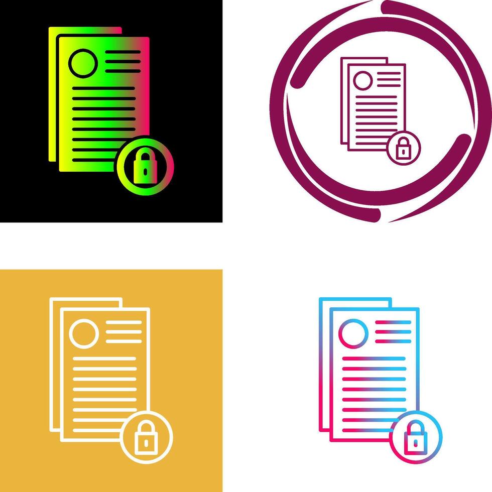 Privacy Icon Design vector