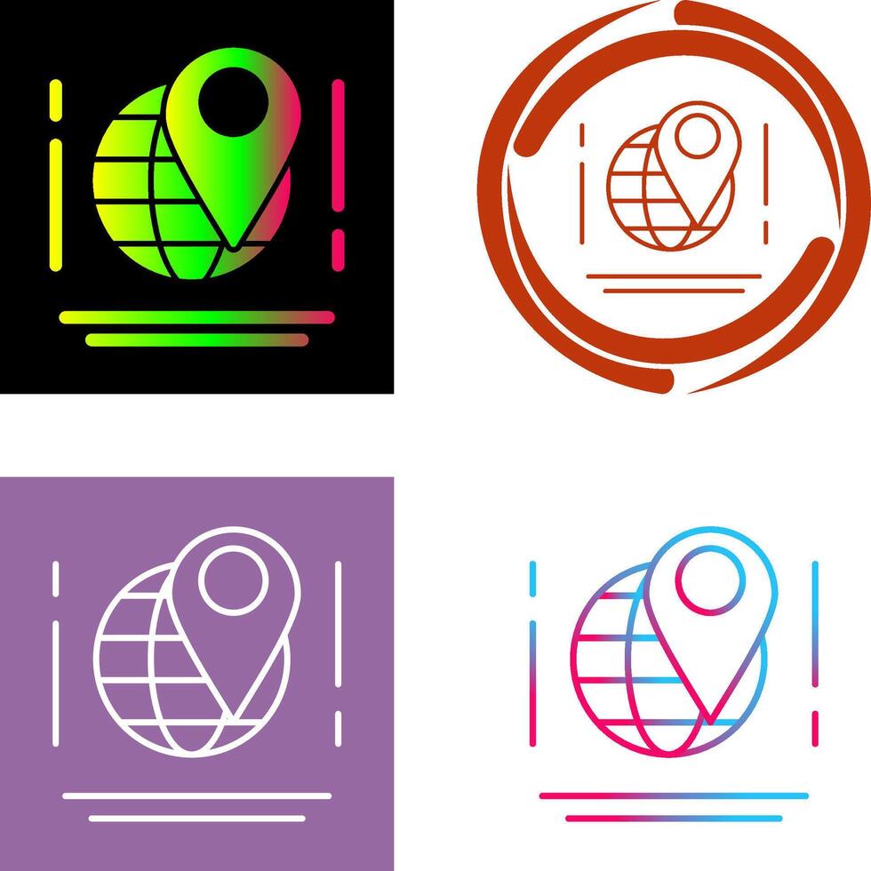 Map Icon Design vector