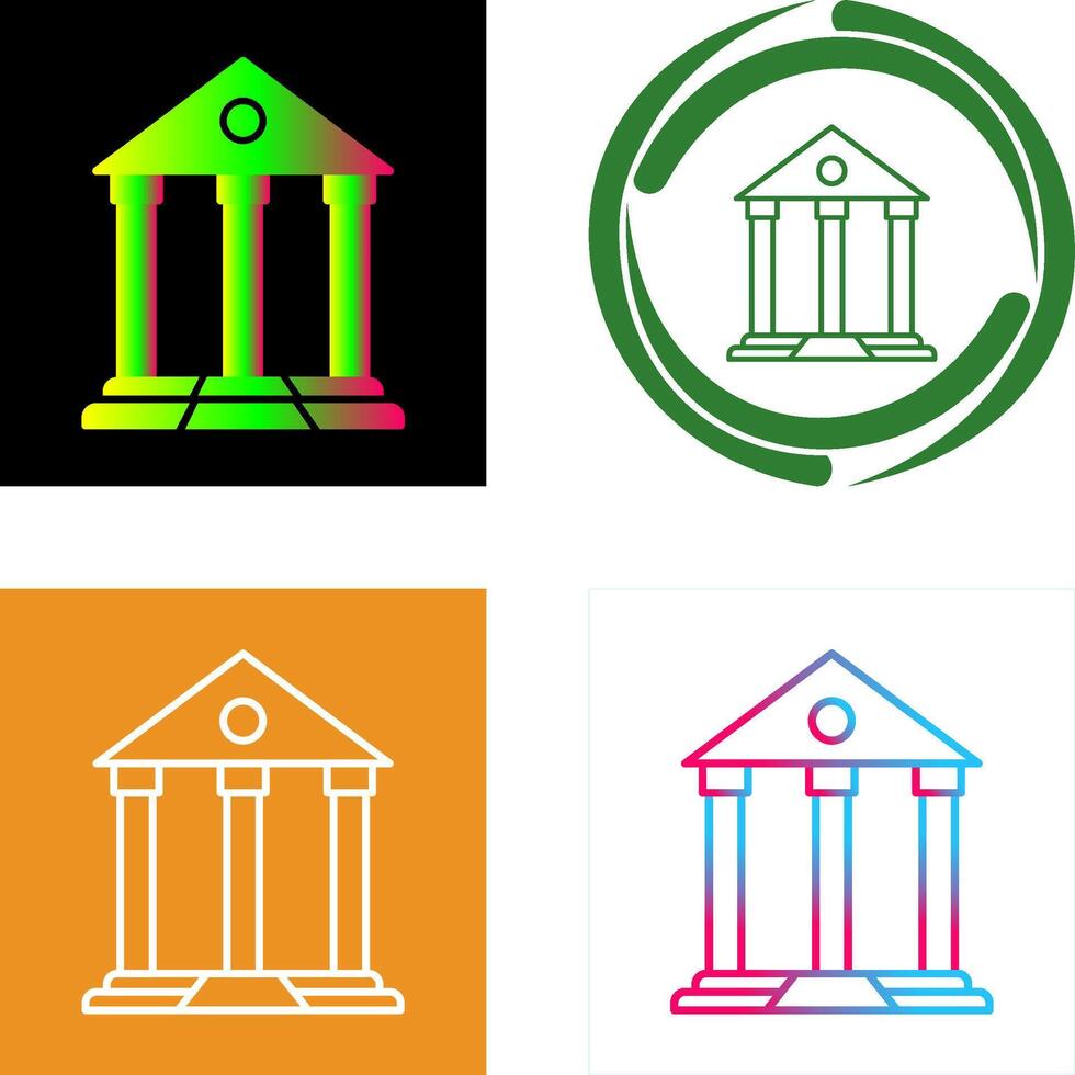Parthenon Icon Design vector