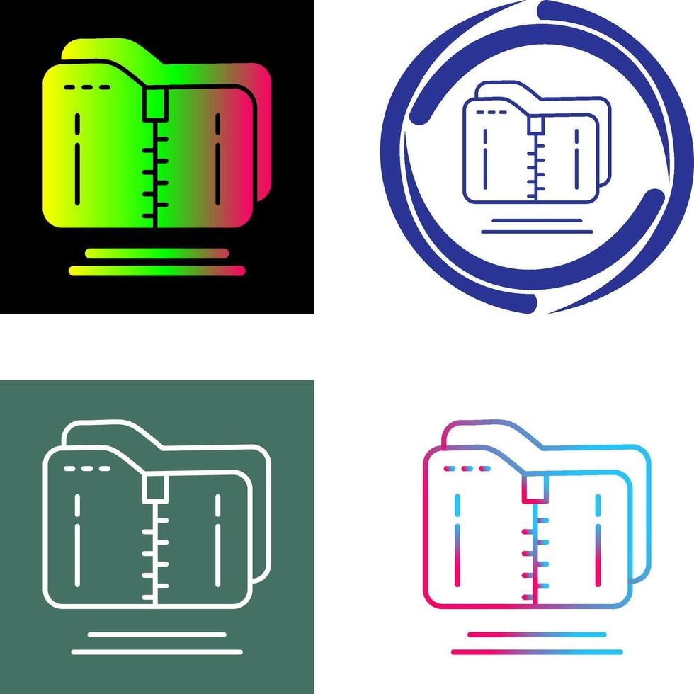 Compressed Icon Design vector