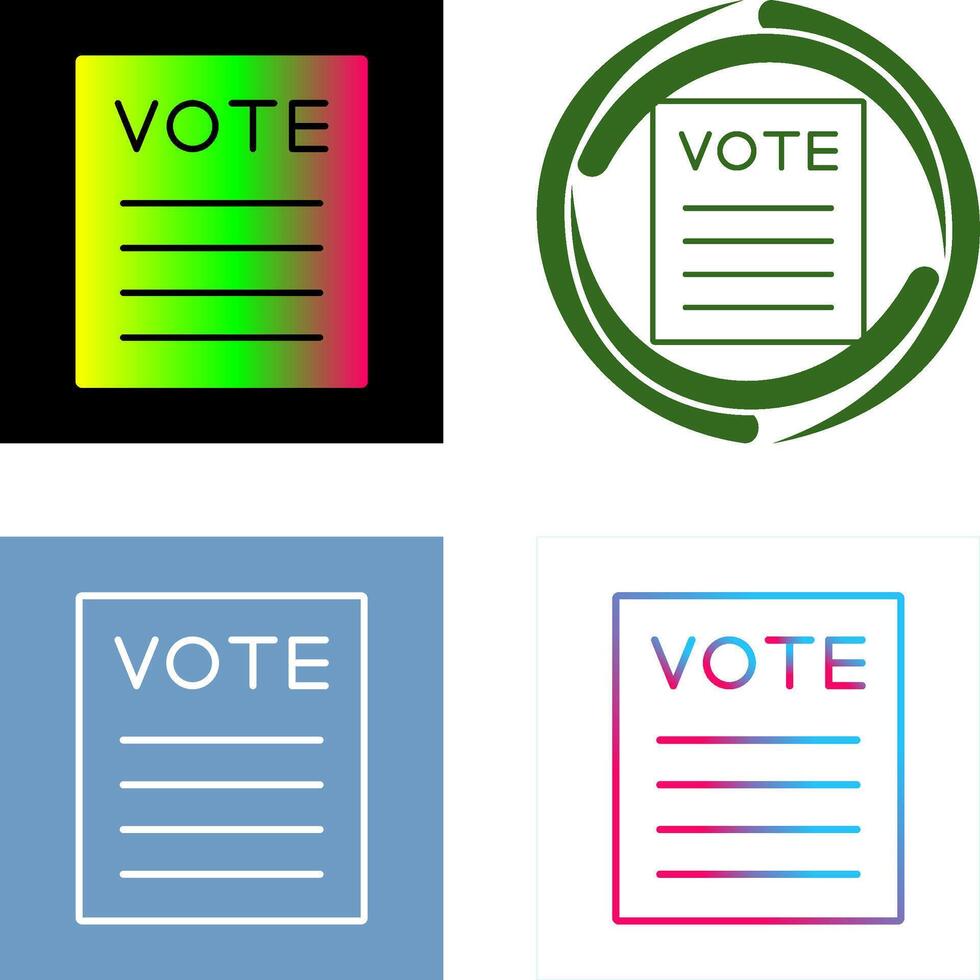 Vote Icon Design vector