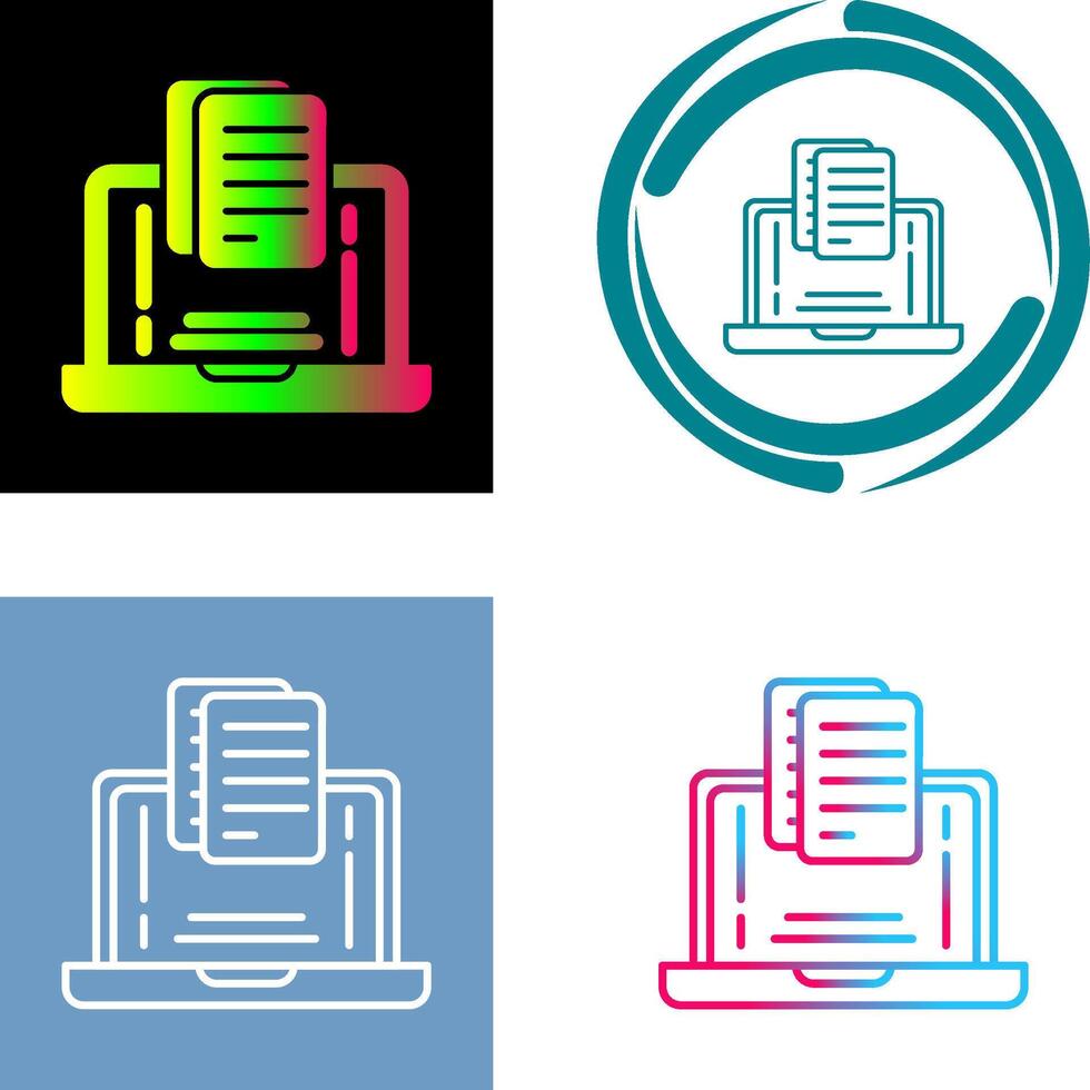 Document Icon Design vector