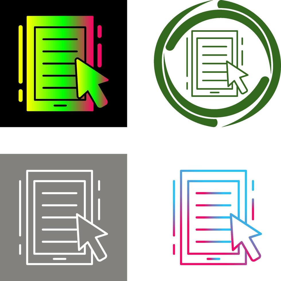 Ebook Icon Design vector