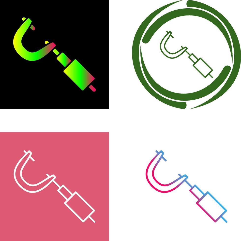Micrometer Icon Design vector