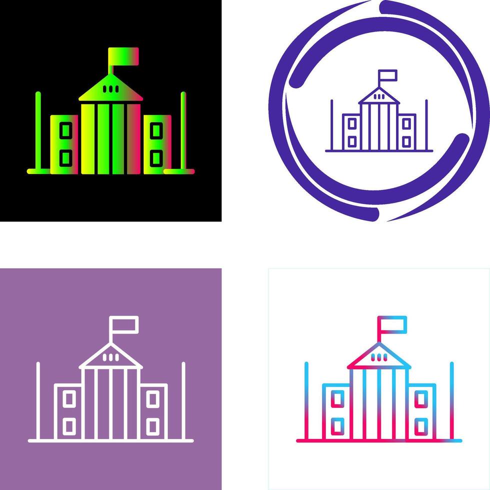 Parliament Icon Design vector