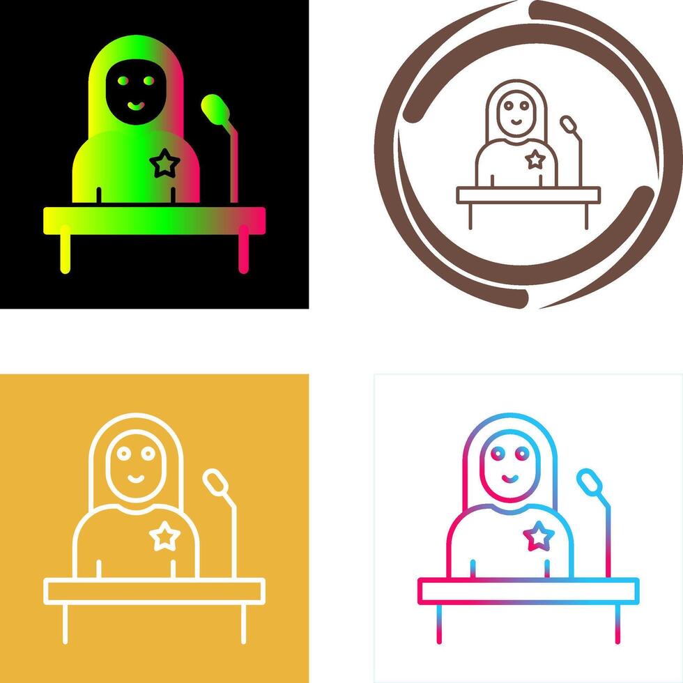 Candidate Icon Design vector