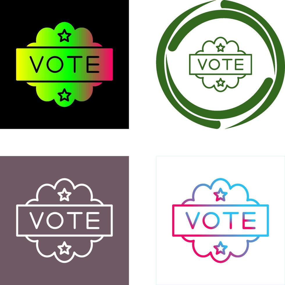 diseño de icono de voto vector