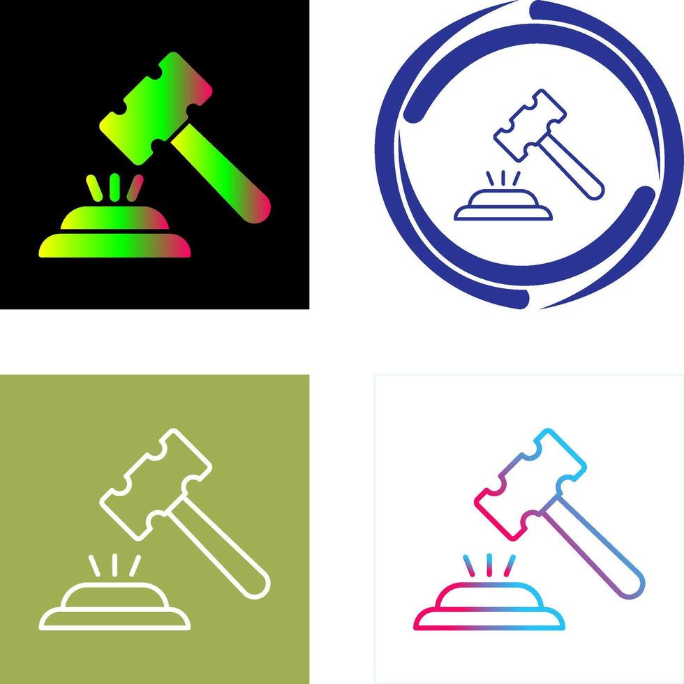 Gavel Icon Design vector