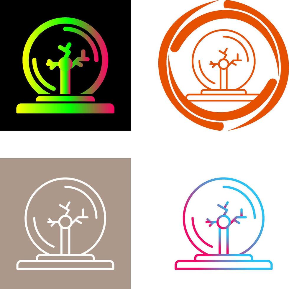 Plasma Ball Icon Design vector