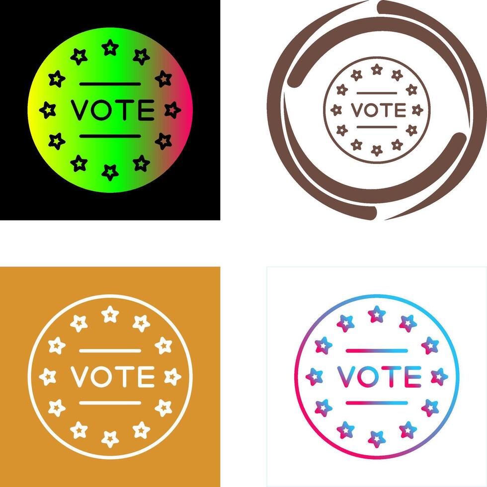 Vote Icon Design vector