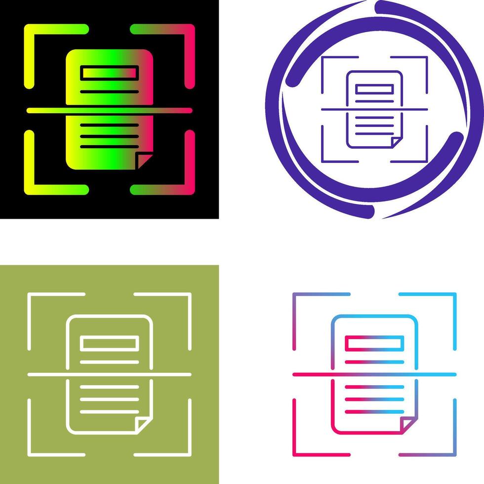 Scan Icon Design vector