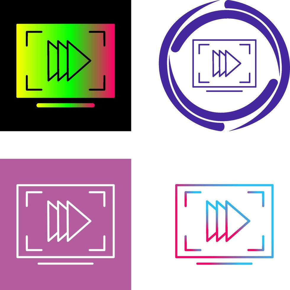 Slow Motion Icon Design vector