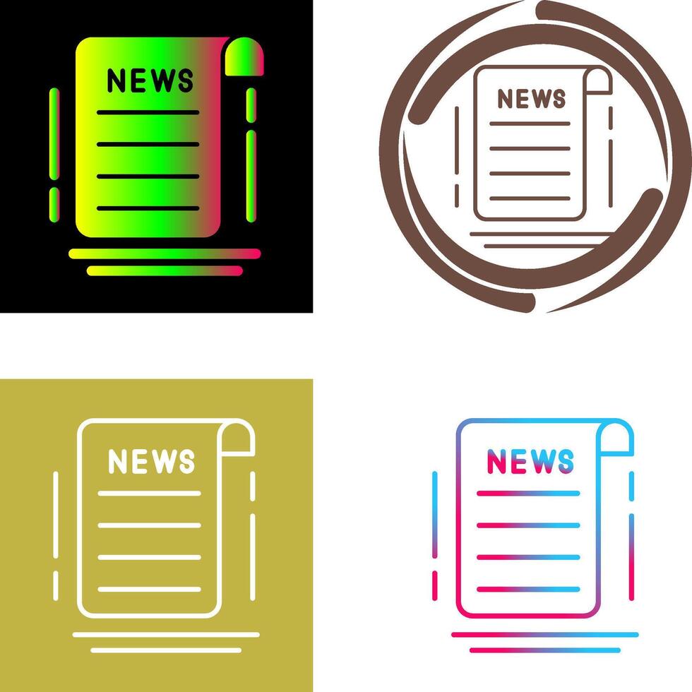News Icon Design vector