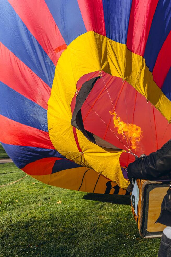 Ludwigsburg, Germany - March 23, 2024. There's a balloon festival in Germany. A lot of people gathered photo