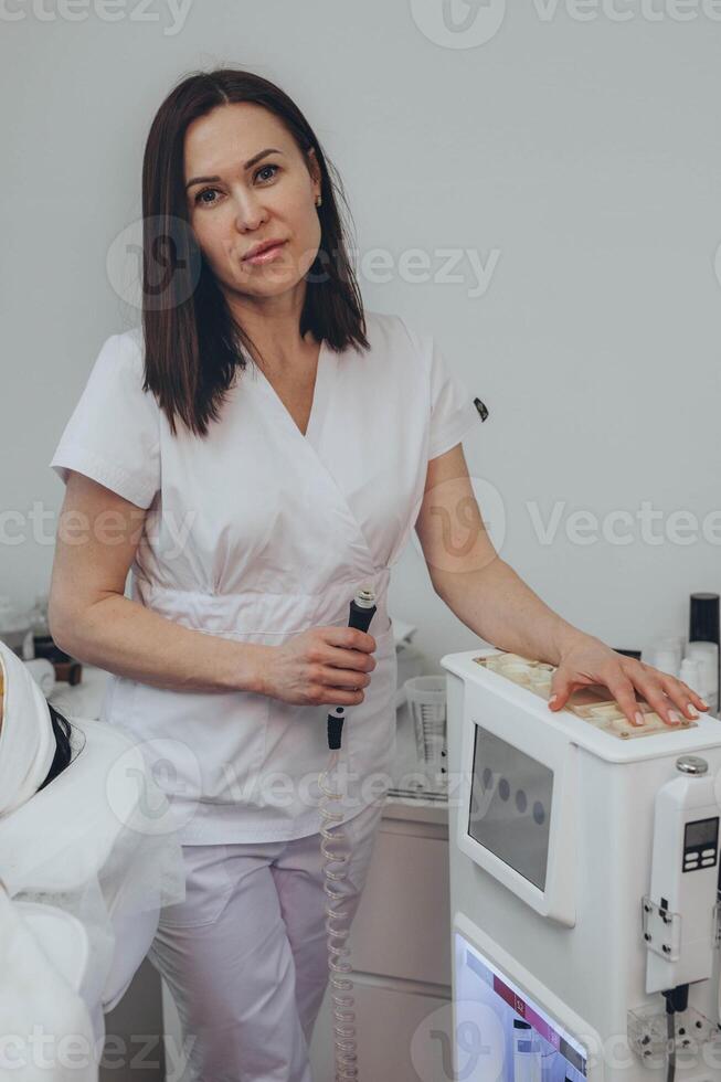 Experience the ultimate skincare treatment with HydraFacial. This rejuvenating procedure cleanses, extracts, and hydrates, leaving your skin refreshed and radiant. photo
