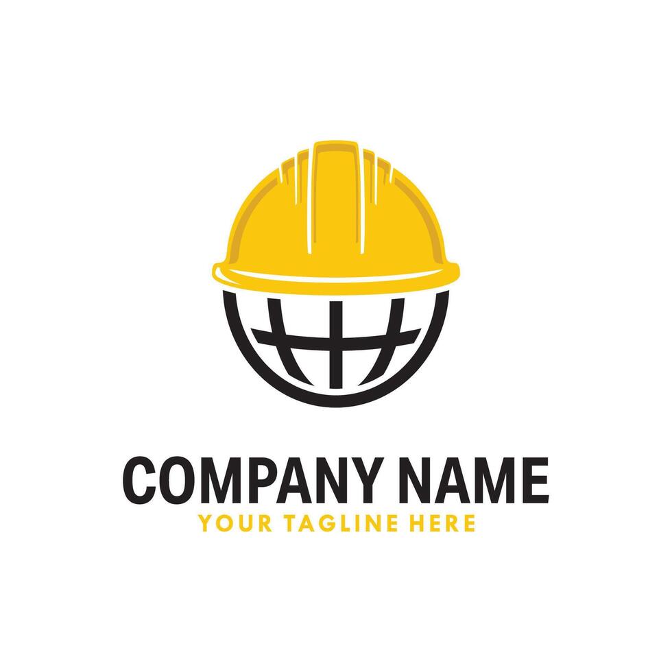 construction helmet Logo Design Illustration vector