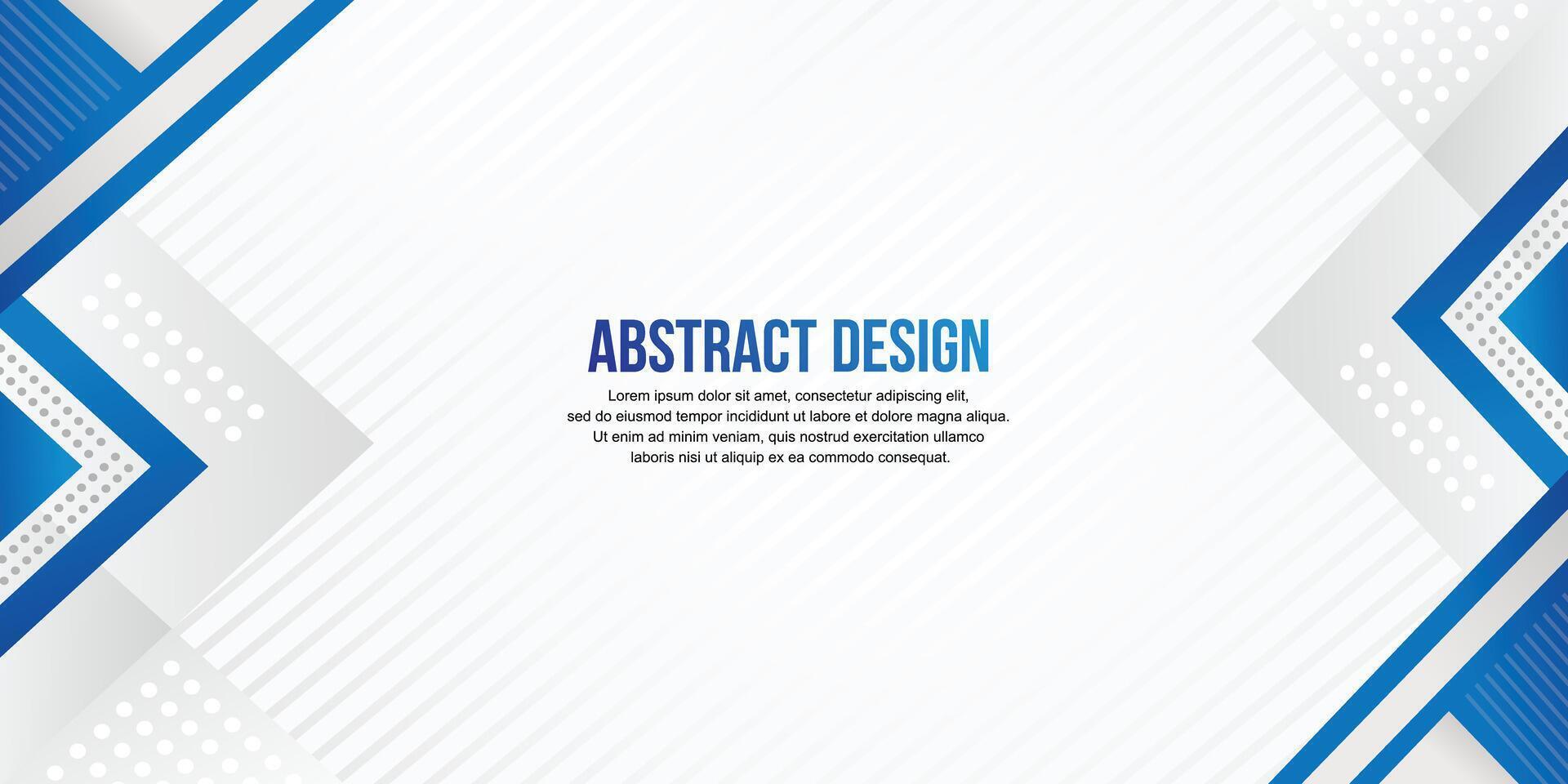 Abstract background geometric in blue and gray gradation color vector
