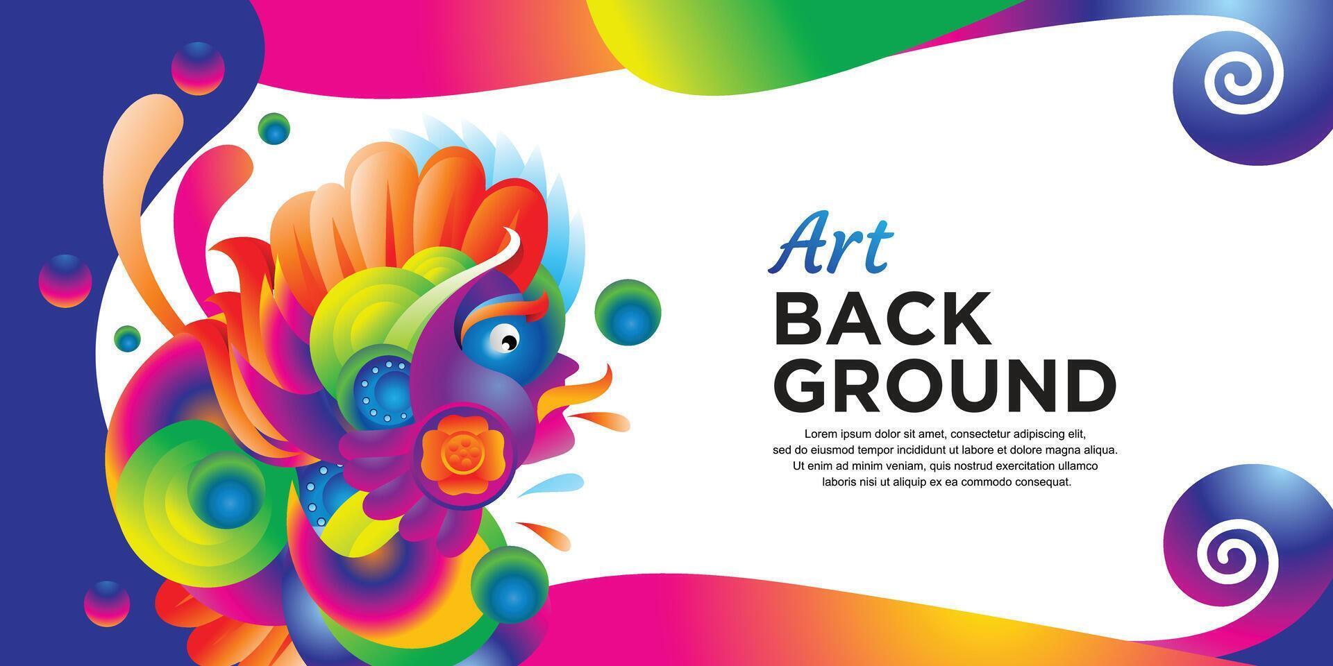 Design abstract gradient art concept for promotion or celebration vector