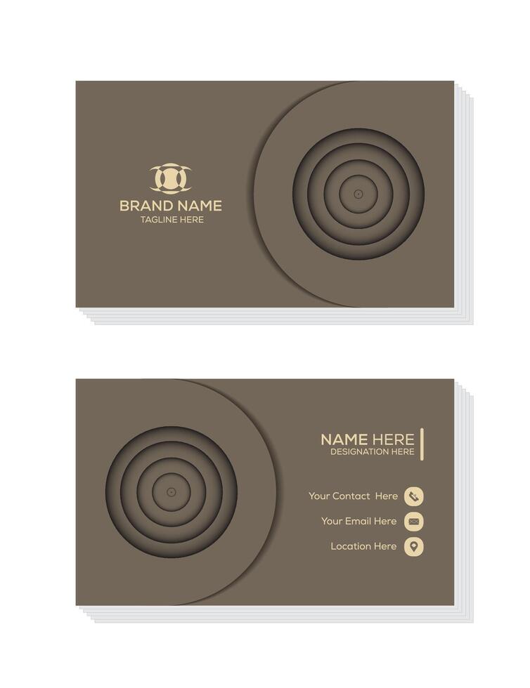 Business card design to promote your business or any other work. vector