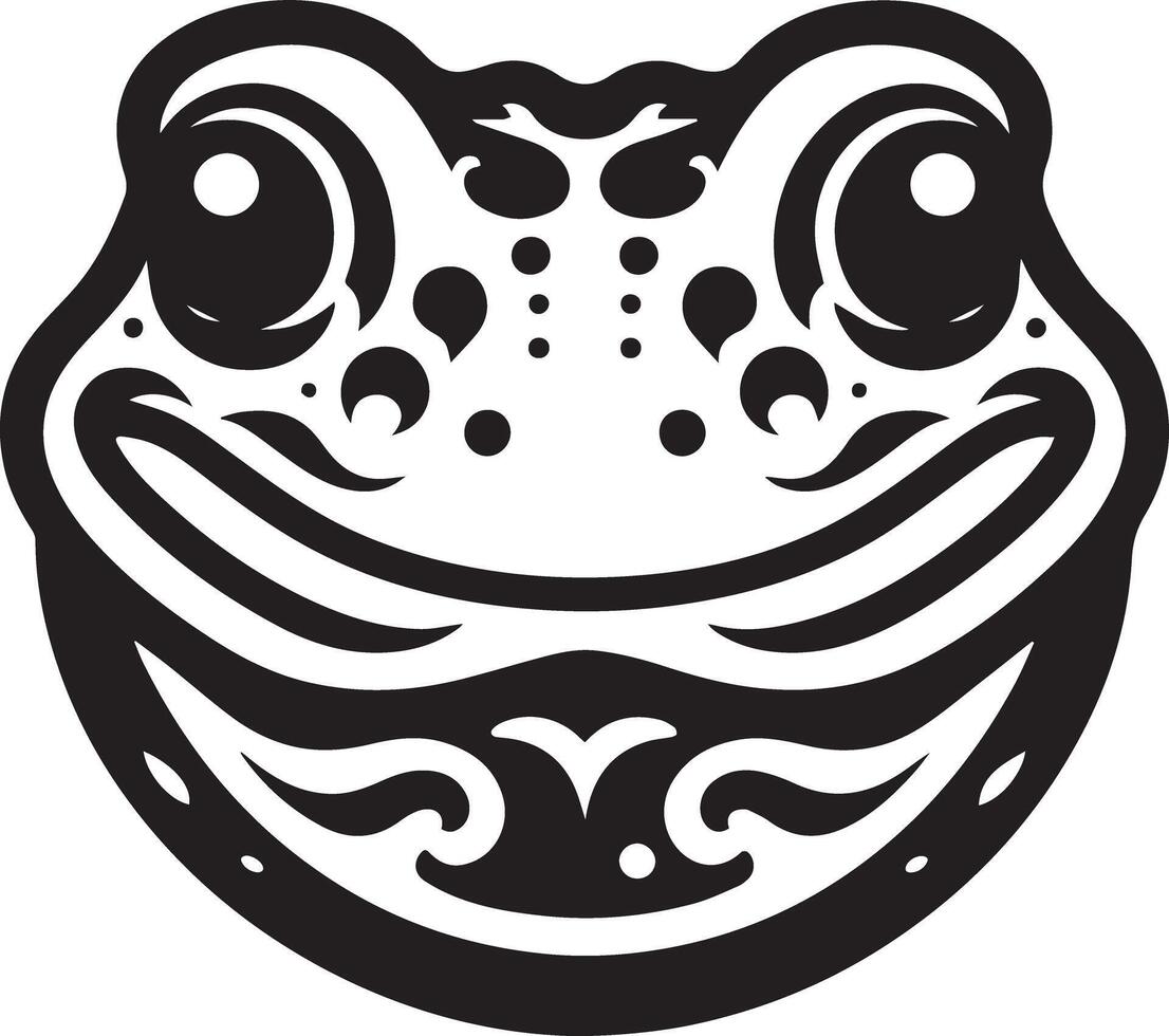 Toad Face Design vector