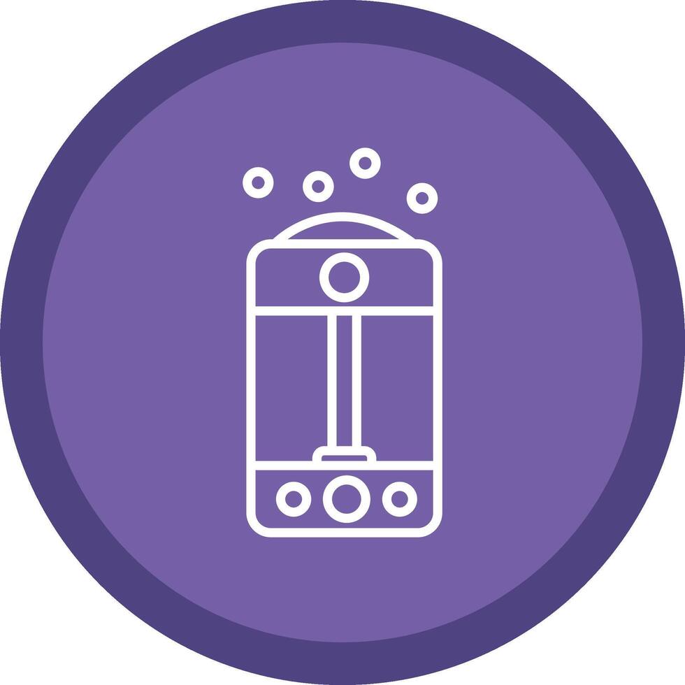 Humidifier Line Multi Circle Icon vector