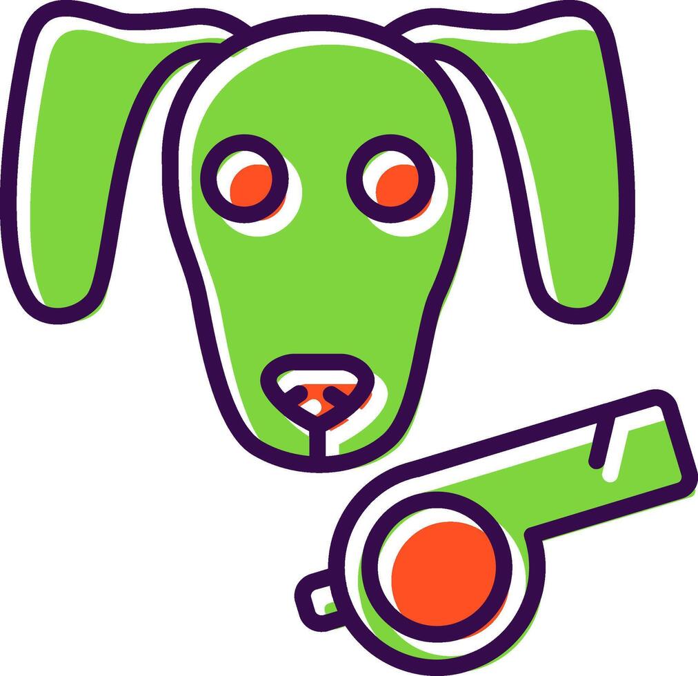 Dog filled Design Icon vector